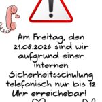 Tierheim Siegen: Telefonisch nur bis 12 Uhr, 21.08.2026.